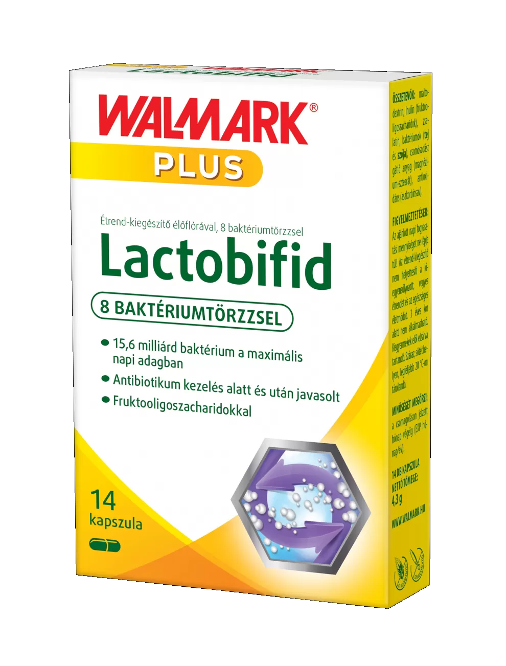 Arany Sas Gyógyszertár - Walmark lactobifid étrendkiegészítő kapszula 14x
