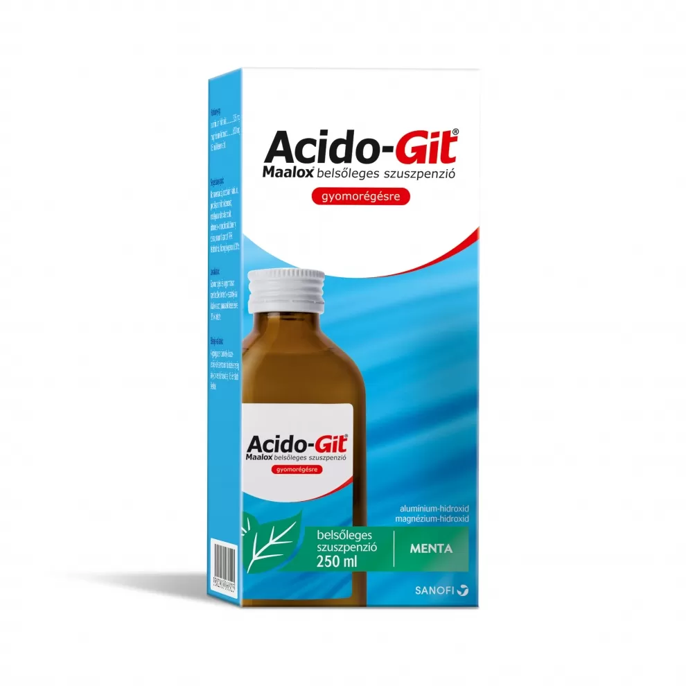 Arany Sas Gyógyszertár - Acido-git maalox belsőleges szuszpenzió. 1x250 ml