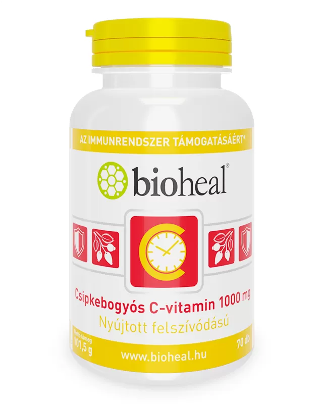 Arany Sas Gyógyszertár - Bioheal c-vit.1000mg+csipkebogyó retard filmtabletta   70x
