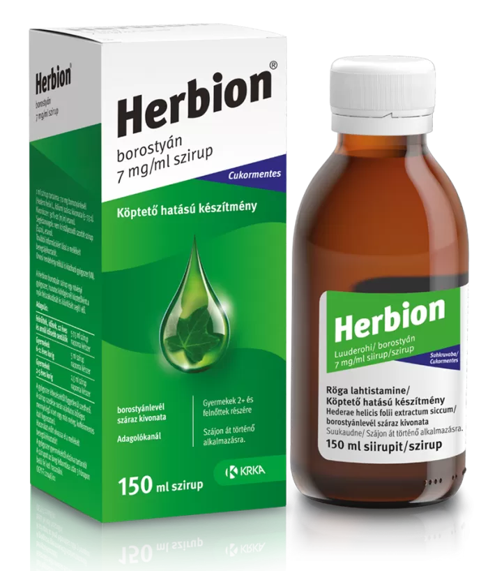 Arany Sas Gyógyszertár - Herbion borostyán 7mg/ml szirup 1x150ml