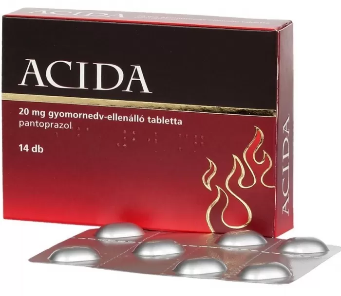 Arany Sas Gyógyszertár - Acida 20mg gyomornedv-ellenálló tabletta 14x