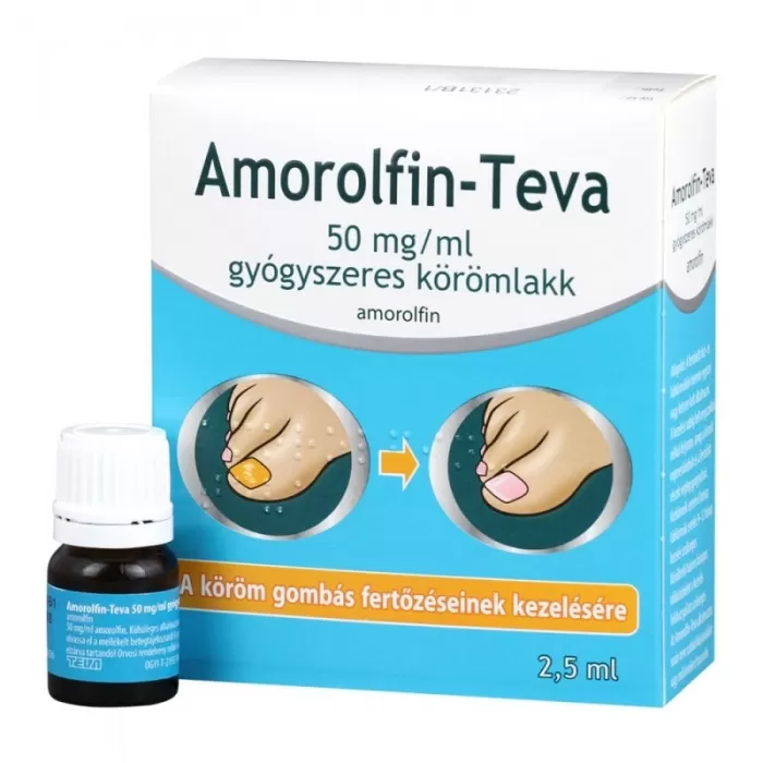 Arany Sas Gyógyszertár - Amorolfin-teva 50mg/ml gyógyszeres körömlakk 1x2,5ml