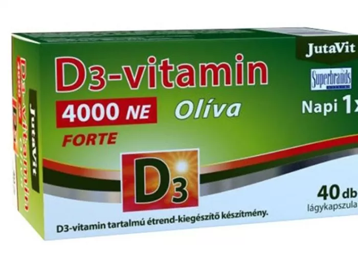 Arany Sas Gyógyszertár - Jutavit d3-vit.4000ne forte oliva kapszula  40x