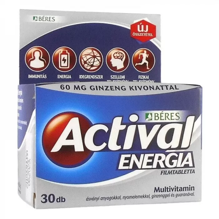 Arany Sas Gyógyszertár - Béres actival energia ginzeng guarana filmtabletta  30x