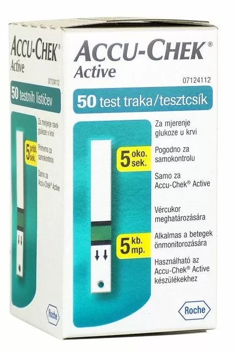 Arany Sas Gyógyszertár - Accuchek active tesztcsík 50x