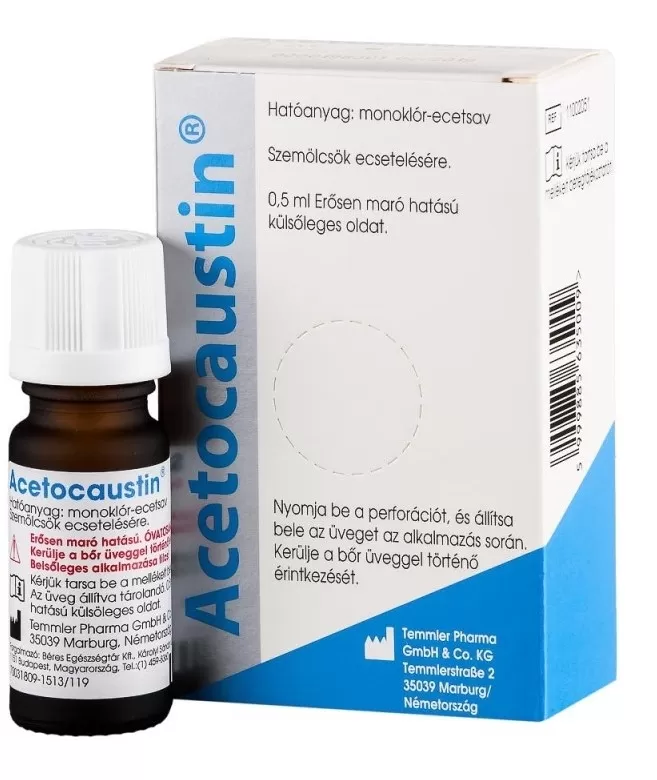 Arany Sas Gyógyszertár - Acetocaustin oldat szemölcsírtó  0,5ml