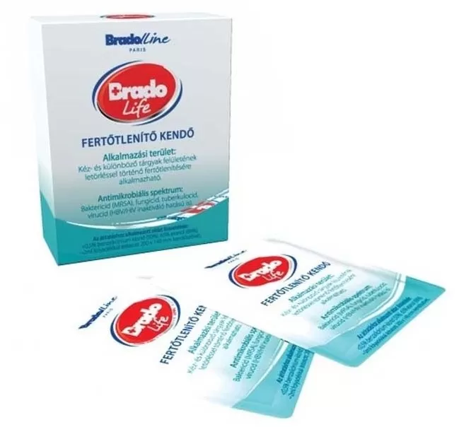 Arany Sas Gyógyszertár - Bradolife kendő kézfertőtlenítő 5x