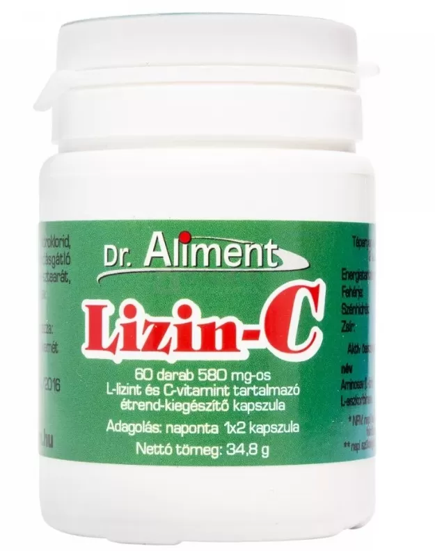 Arany Sas Gyógyszertár - Dr aliment lizin-c 580mg kapszula 60x