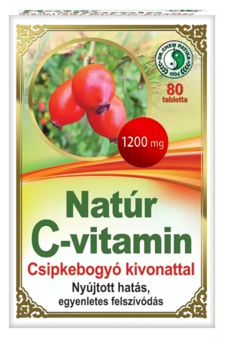 Arany Sas Gyógyszertár - Dr chen natur c-vit csipkebogyó 1200mg tabletta 80x