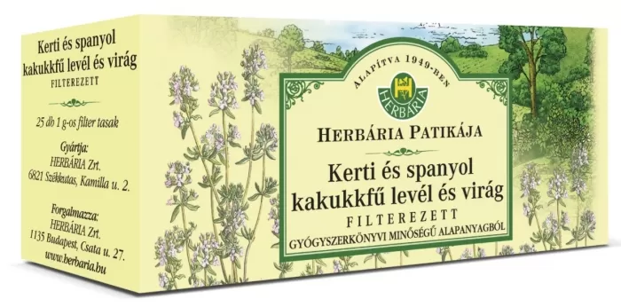Arany Sas Gyógyszertár - Herbária kakukkfű kerti filteres 25x