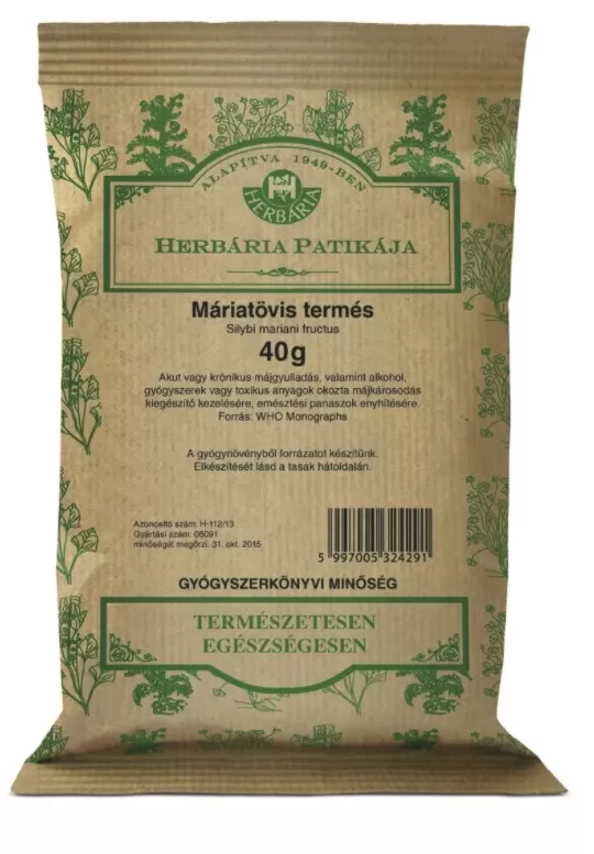 Arany Sas Gyógyszertár - Herbária máriatövismag tea 1x 40g