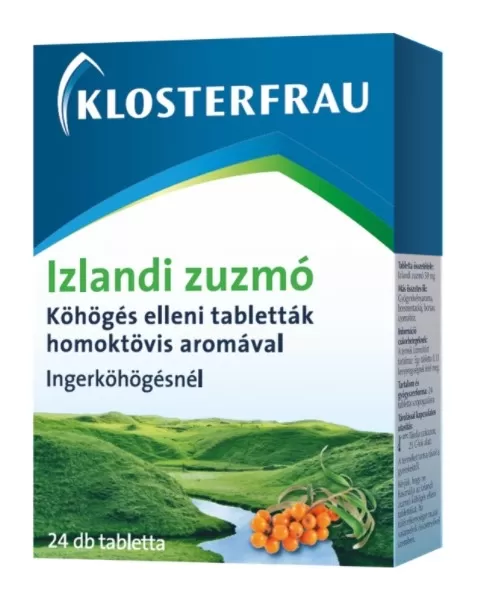 Arany Sas Gyógyszertár - Izlandi zuzmó szopogató tabletta köhögésre 24x