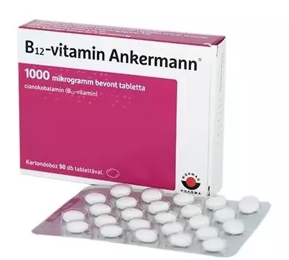 Arany Sas Gyógyszertár - B12-vitamin ankermann 1000mcg bevont tabletta  50x