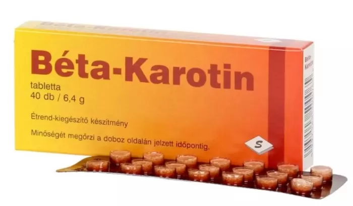 Arany Sas Gyógyszertár - Béta karotin tabletta  40x