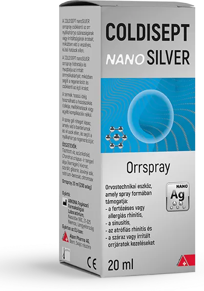 Arany Sas Gyógyszertár - Coldisept nanosilver orrspray 20ml