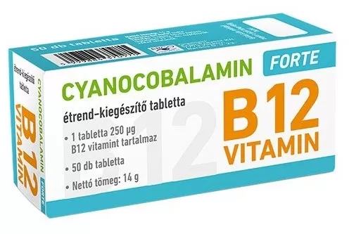Arany Sas Gyógyszertár - Cyanocobalamin 250mcg forte tabletta 50x ergo