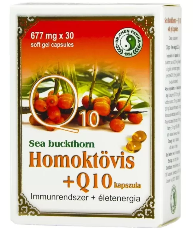 Arany Sas Gyógyszertár - Dr chen homoktovis q10 677mg kapszula 30x