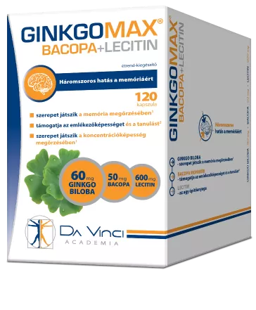 Arany Sas Gyógyszertár - Ginkgomax bacopa lecitin lágy kapszula 120x