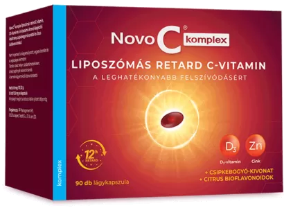 Arany Sas Gyógyszertár - Novo c komplex retard liposzómás c+d3+zn kapszula 90x
