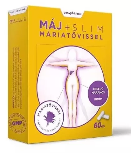 Arany Sas Gyógyszertár - Yespharma máj+ slim máriatövissel kapszula 60x
