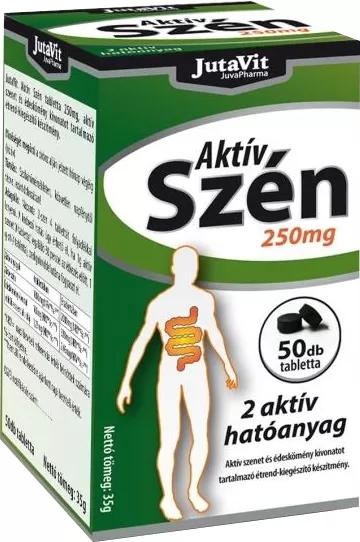 Arany Sas Gyógyszertár - Jutavit aktiv szen 250mg tabletta 50x