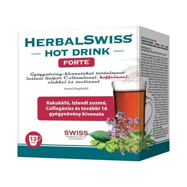 Arany Sas Gyógyszertár - Herbal swiss hot drink forte italpor 12x