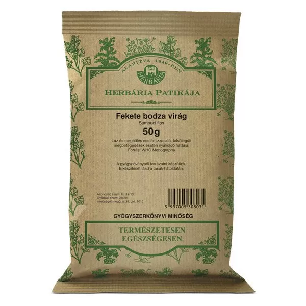 Arany Sas Gyógyszertár - Herbária bodzavirág tea 50g