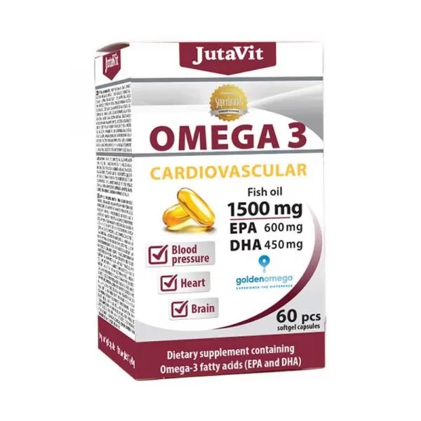 Arany Sas Gyógyszertár - Jutavit cardiovasc omega-3 étrendkiegészítő kapszula 60x