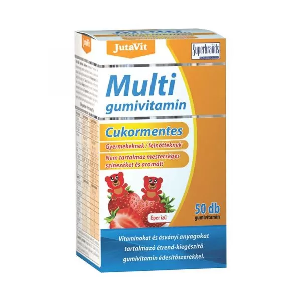 Arany Sas Gyógyszertár - Jutavit multivitamin gumivitamin cukormentes eper ízű 50x