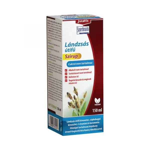 Arany Sas Gyógyszertár - Jutavit lándzsás utifű szirup cukormentes 150ml