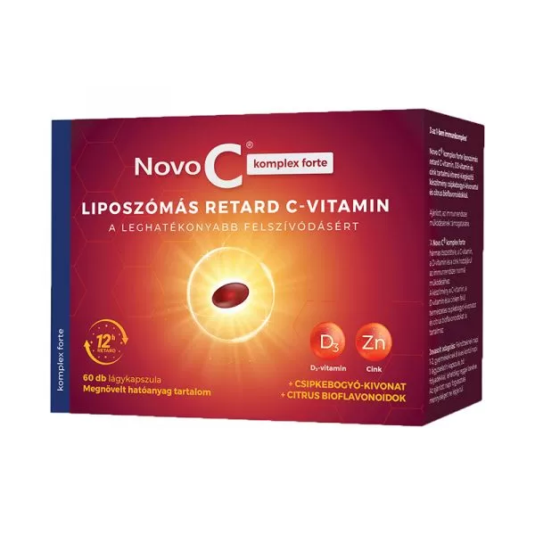 Arany Sas Gyógyszertár - Novo c komplex forte liposzómás retard c+d3+zn kapszula 60x