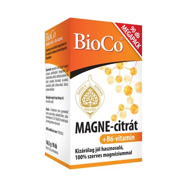 Arany Sas Gyógyszertár - Bioco magne-citrát+b6-vitamin filmtabletta 90x