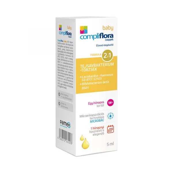 Arany Sas Gyógyszertár - Compliflora baby étrendkiegészítő cseppek 5 ml