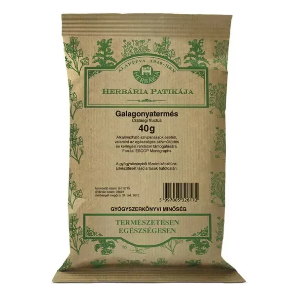 Arany Sas Gyógyszertár - Herbária galagonyatermés tea 40g