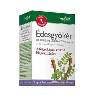 Arany Sas Gyógyszertár - Interherb napi 1 édesgyökér kapszula 30x