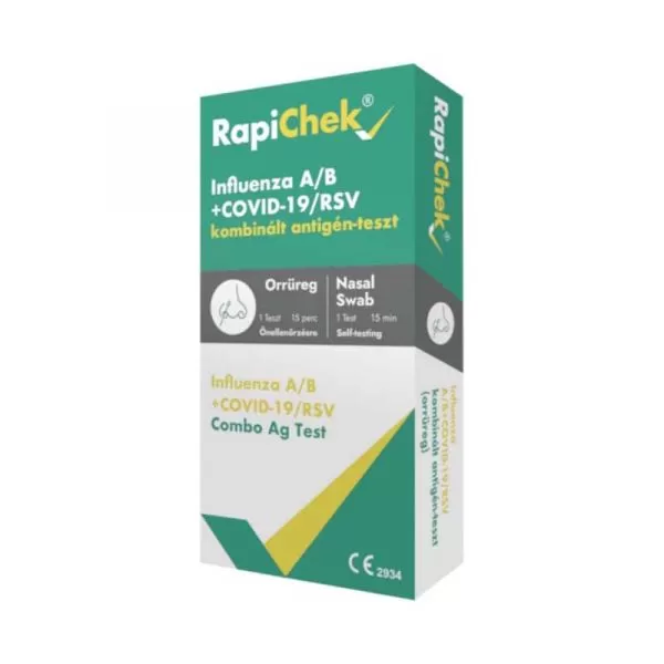 Arany Sas Gyógyszertár - Rapichek influenza a/b + covid-19/rsv önellenőrző teszt