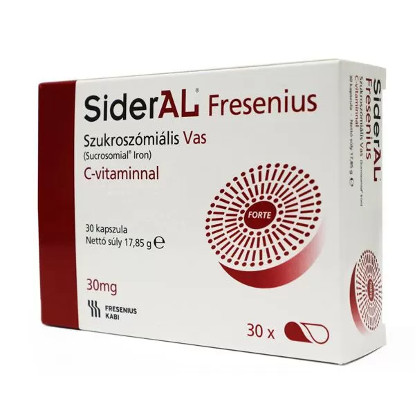 Arany Sas Gyógyszertár - Sideral fresenius szukroszómális vas + c-vitamin kapszula 30x