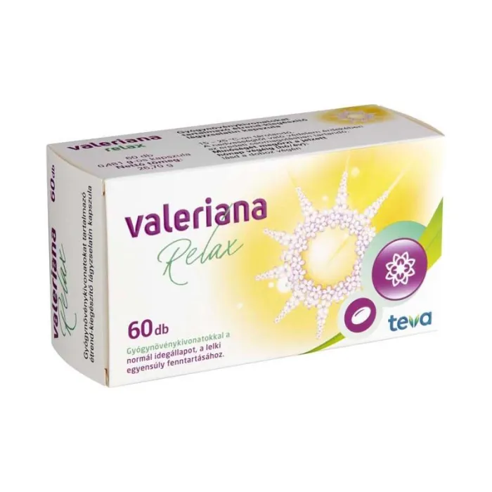 Arany Sas Gyógyszertár - Valeriana chill gyógynövény kivonat lágykapszula 60x